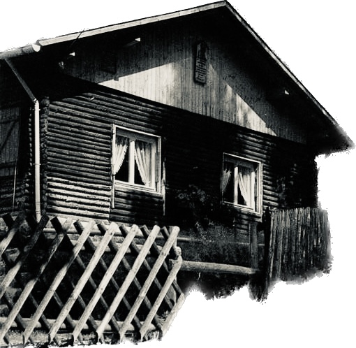 Historische Schwarz-Weiß-Ansicht der Arnoldhütte